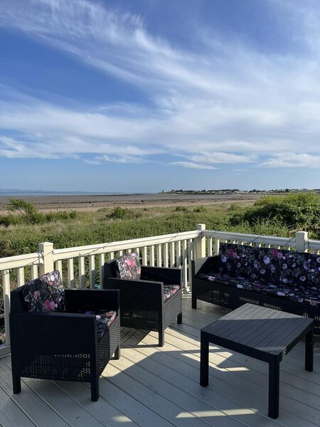 Seaside Caravan in Southerness Marianne Bay - external view
