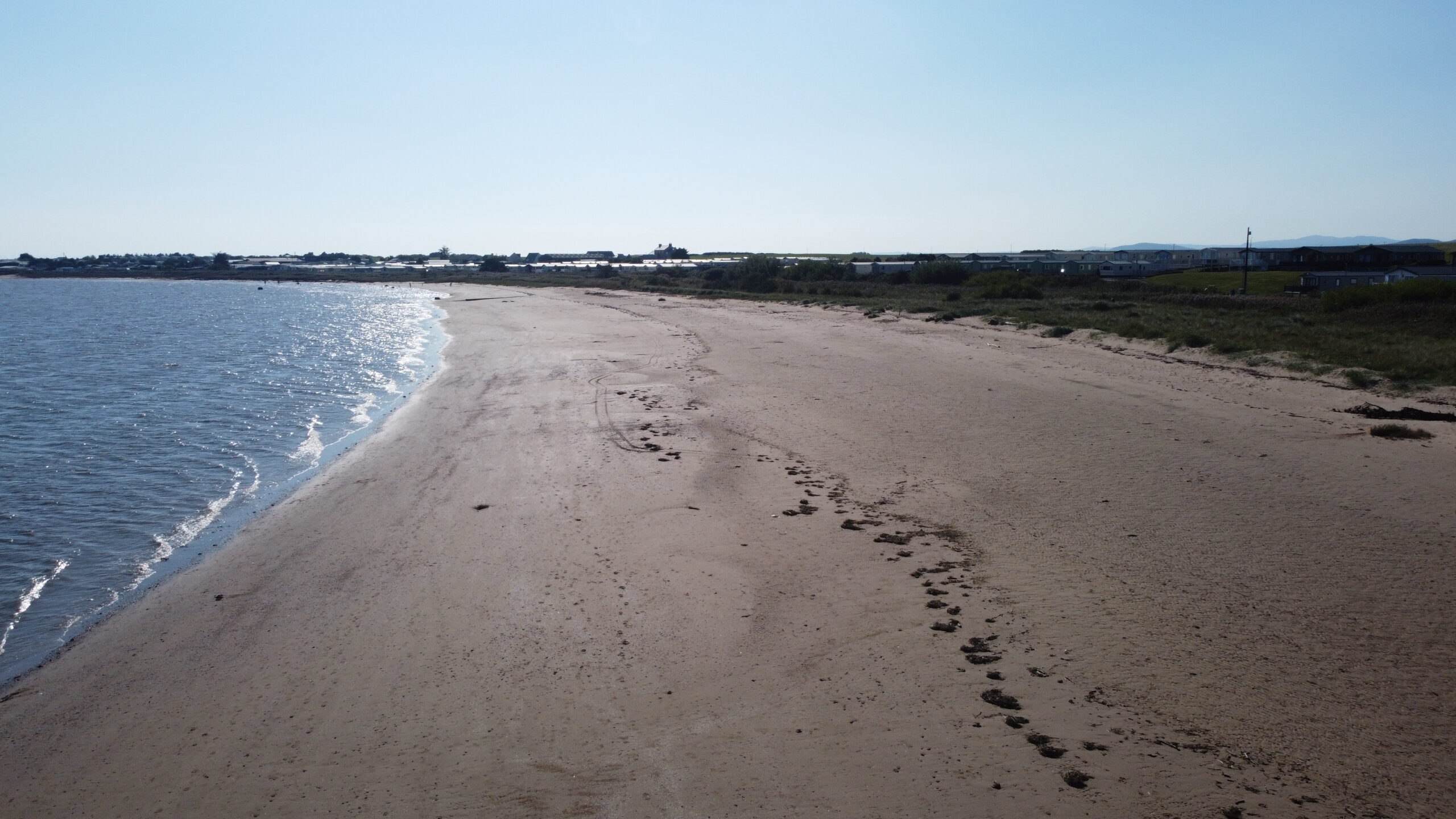 Seaside Caravan in Southerness Marianne Bay - external view