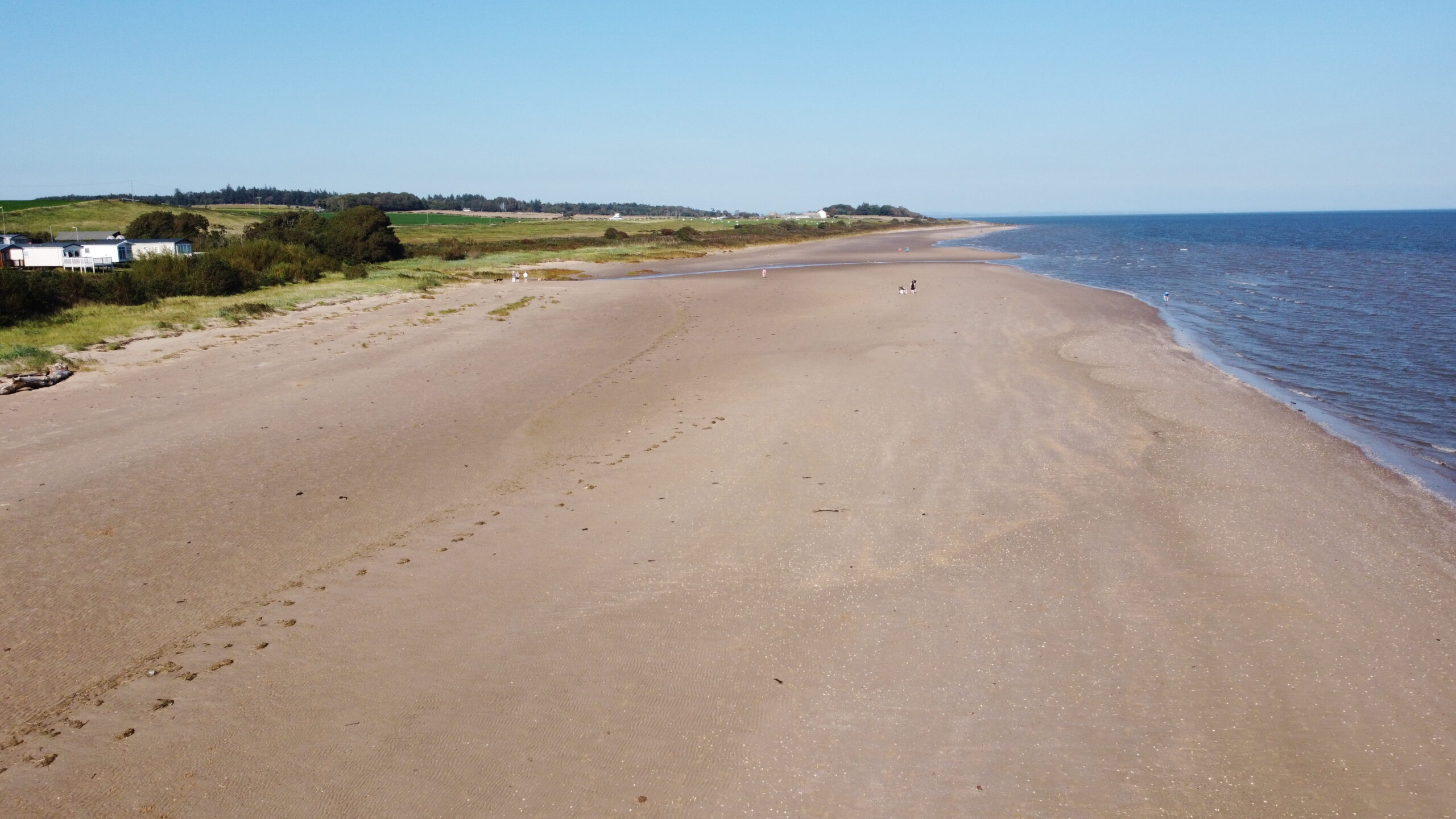 Seaside Caravan in Southerness Marianne Bay - external view